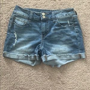 Stretchy Denim Shorts